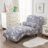 HKM-113811 All-Inclusive Stretch Armless Sofa Cover - Multiple Solid Color Options with Recliner Cover and Pillowcase
