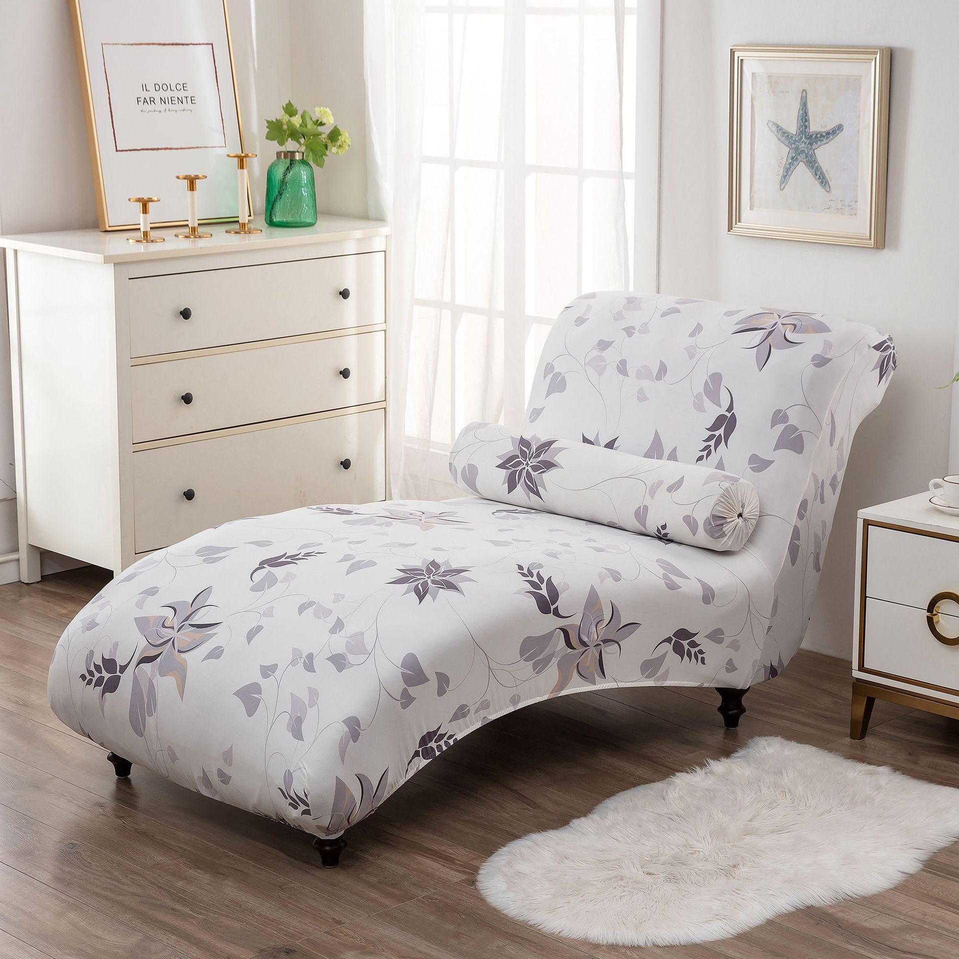 HKM-113811 All-Inclusive Stretch Armless Sofa Cover - Multiple Solid Color Options with Recliner Cover and Pillowcase