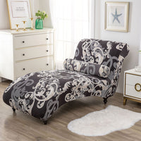 HKM-113811 All-Inclusive Stretch Armless Sofa Cover - Multiple Solid Color Options with Recliner Cover and Pillowcase
