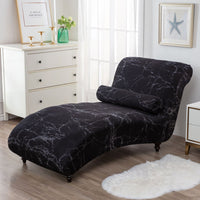 HKM-113811 All-Inclusive Stretch Armless Sofa Cover - Multiple Solid Color Options with Recliner Cover and Pillowcase