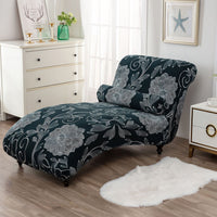 HKM-113811 All-Inclusive Stretch Armless Sofa Cover - Multiple Solid Color Options with Recliner Cover and Pillowcase