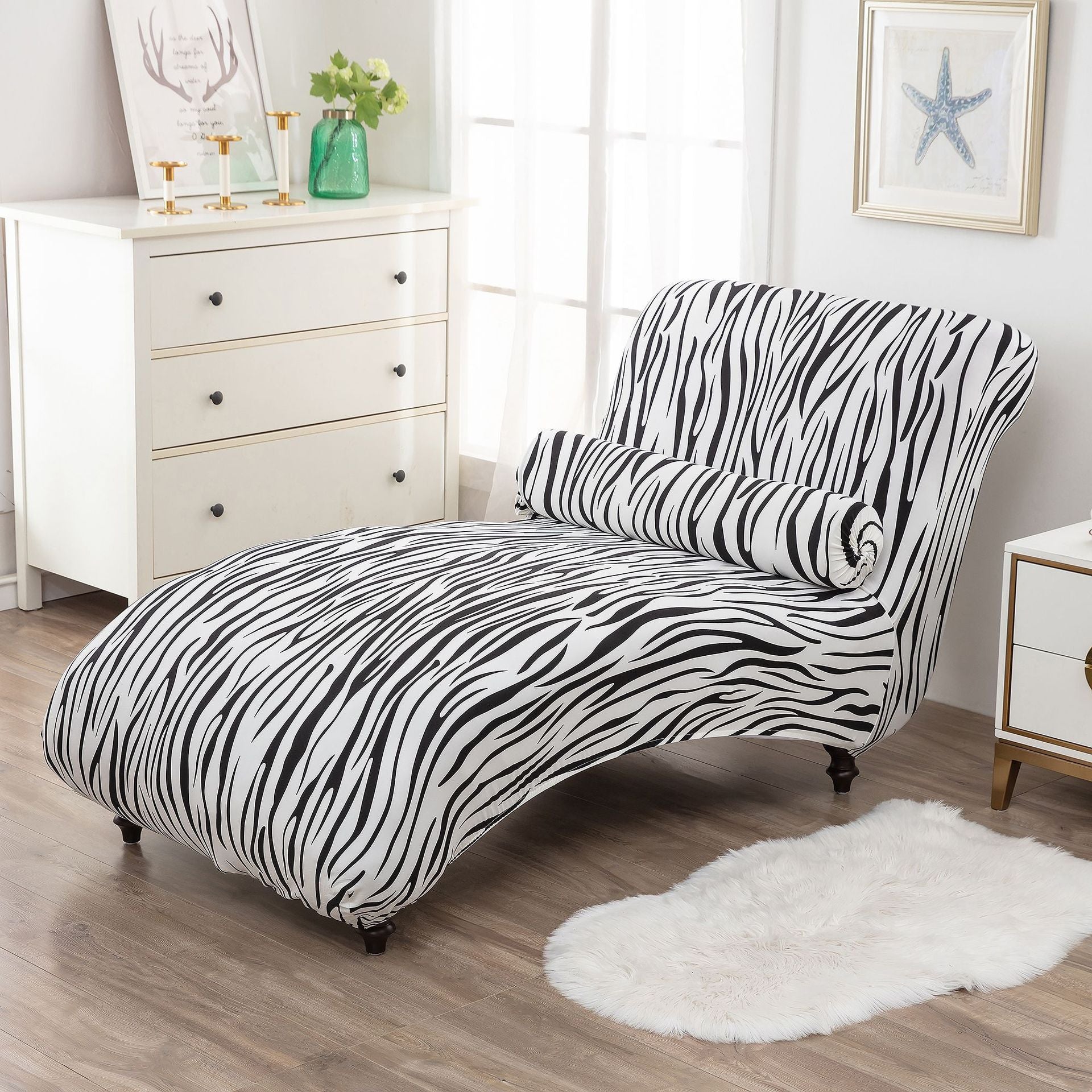 HKM-113811 All-Inclusive Stretch Armless Sofa Cover - Multiple Solid Color Options with Recliner Cover and Pillowcase