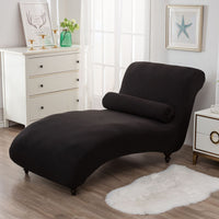 HKM-113811 All-Inclusive Stretch Armless Sofa Cover - Multiple Solid Color Options with Recliner Cover and Pillowcase