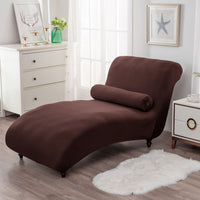 HKM-113811 All-Inclusive Stretch Armless Sofa Cover - Multiple Solid Color Options with Recliner Cover and Pillowcase