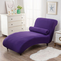 HKM-113811 All-Inclusive Stretch Armless Sofa Cover - Multiple Solid Color Options with Recliner Cover and Pillowcase