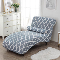 HKM-113811 All-Inclusive Stretch Armless Sofa Cover - Multiple Solid Color Options with Recliner Cover and Pillowcase