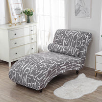 HKM-113811 All-Inclusive Stretch Armless Sofa Cover - Multiple Solid Color Options with Recliner Cover and Pillowcase