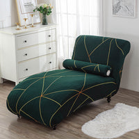 HKM-113811 All-Inclusive Stretch Armless Sofa Cover - Multiple Solid Color Options with Recliner Cover and Pillowcase