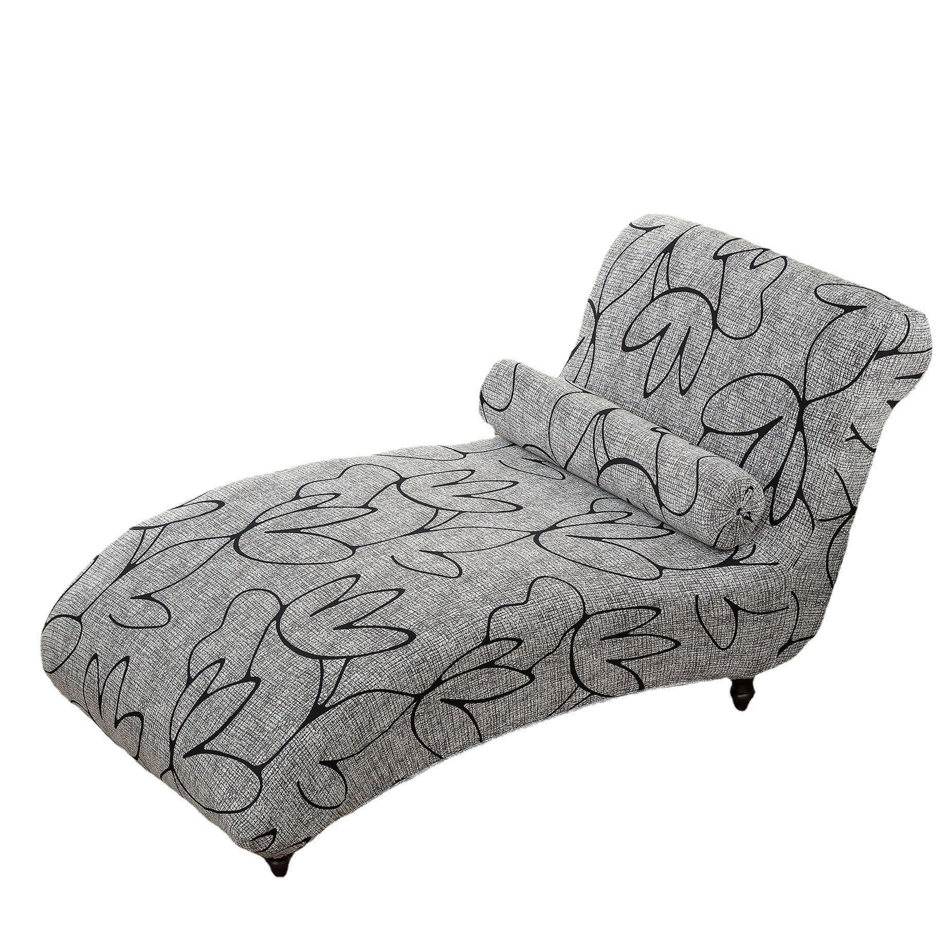 HKM-113811 All-Inclusive Stretch Armless Sofa Cover - Multiple Solid Color Options with Recliner Cover and Pillowcase