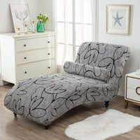 HKM-113811 All-Inclusive Stretch Armless Sofa Cover - Multiple Solid Color Options with Recliner Cover and Pillowcase