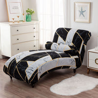 HKM-113811 All-Inclusive Stretch Armless Sofa Cover - Multiple Solid Color Options with Recliner Cover and Pillowcase