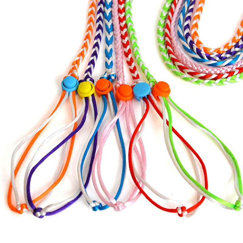 HKM-113875 Hand-Woven Nylon Hamster Pull Rope with Adjustable Chest Strap, 1.4m or 2.0m Length