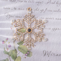 HKM-113875 Snowflake Projection Necklace in Silver, Rose Gold, and Gold - Elegant Alloy Design