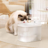 HKM-113939 Pet Water Dispenser with Wireless Induction Technology for Cats - Removable Design, USB Rechargeable