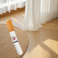 HKM-113939 Plush Fashion Personality Pet Toy for Cats and Dogs - White Cigarette Design