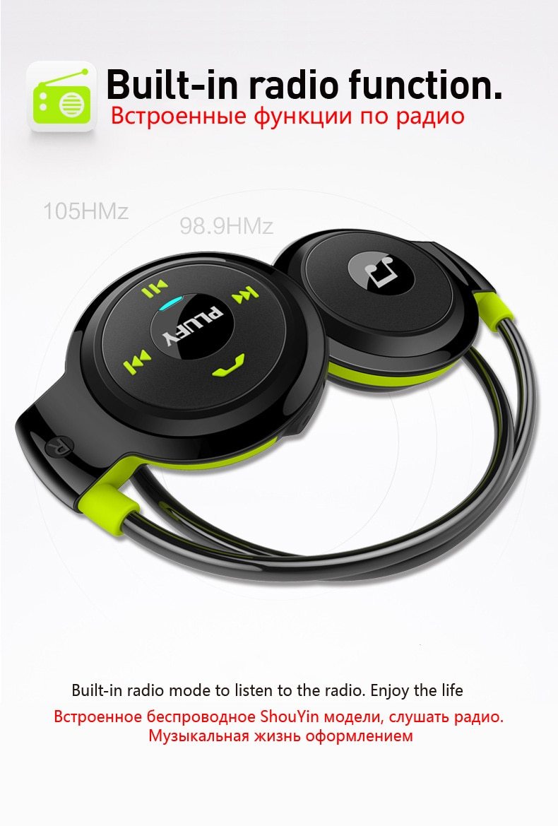 HKM-114259 Wireless Bluetooth Headphones with Noise Cancelling, Sweatproof Design, Dual Device Connectivity, and Voice Control