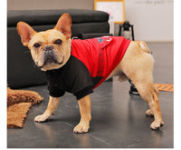 HKM-114387 Casual Winter Padded Coat for Small Dogs and Puppies in Black and Red