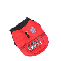 HKM-114387 Casual Winter Padded Coat for Small Dogs and Puppies in Black and Red