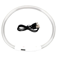 HKM-114579 USB Rechargeable Pet Luminous Collar with Three Flashing Modes - Adjustable Length 50 cm