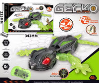HKM-114707 Rechargeable Infrared Remote Control Wall Climbing Gecko RC Toy - Indoor/Outdoor Fun for Ages 2 and Up