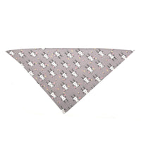 HKM-114771 Cotton Pet Bandana with Cute Animal Pattern for Dogs - Soft, Breathable, Machine Washable, 65cm x 45cm