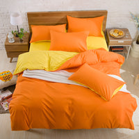 HKM-114835 Brushed Plain Bedding Set with Multiple Size Options for Comfort and Style