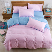 HKM-114835 Brushed Plain Bedding Set with Multiple Size Options for Comfort and Style