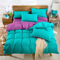 HKM-114835 Brushed Plain Bedding Set with Multiple Size Options for Comfort and Style
