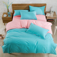 HKM-114835 Brushed Plain Bedding Set with Multiple Size Options for Comfort and Style
