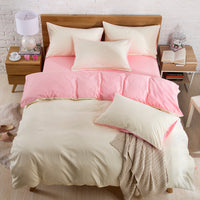 HKM-114835 Brushed Plain Bedding Set with Multiple Size Options for Comfort and Style