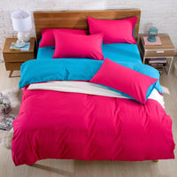 HKM-114835 Brushed Plain Bedding Set with Multiple Size Options for Comfort and Style