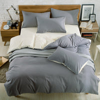 HKM-114835 Brushed Plain Bedding Set with Multiple Size Options for Comfort and Style