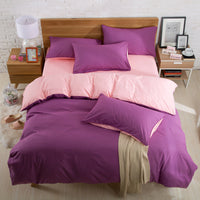 HKM-114835 Brushed Plain Bedding Set with Multiple Size Options for Comfort and Style