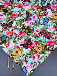 HKM-114899 Decorative Pure Cotton Fabric for Patchwork, Bags and Home Design - Floral and Plant Patterns