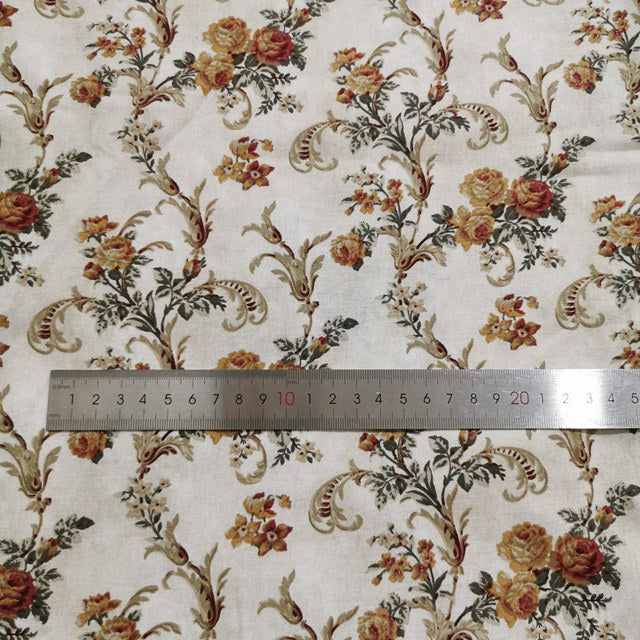 HKM-114899 Decorative Pure Cotton Fabric for Patchwork, Bags and Home Design - Floral and Plant Patterns