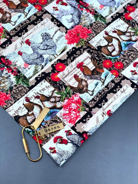 HKM-114899 Decorative Pure Cotton Fabric for Patchwork, Bags and Home Design - Floral and Plant Patterns