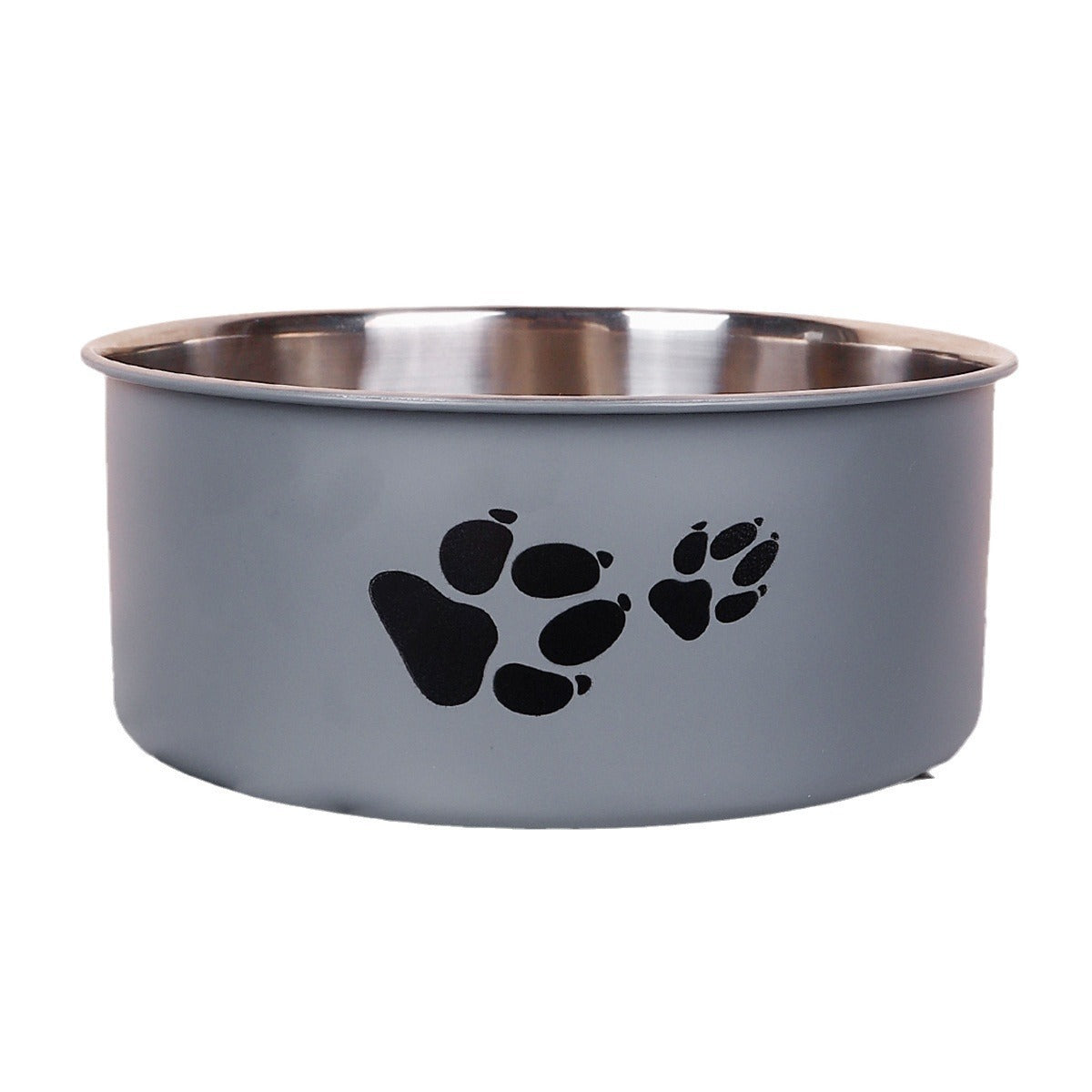 HKM-115091 Large Capacity Stainless Steel Dog Bowl with Anti-Tumble Design for Cats