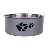 HKM-115091 Large Capacity Stainless Steel Dog Bowl with Anti-Tumble Design for Cats