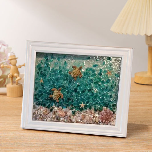 HKM-115155 Decorative Glass Painting Photo Frame Kit for Creative Home Decoration
