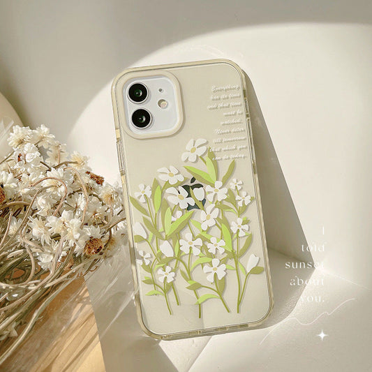 HKM-115155 Vintage Yellow Daisy Bouquet TPU Phone Case for iPhone 12 Pro Max and Compatible Models