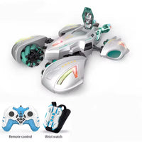 HKM-115475 Transforming RC Car with 360° Rotation, Lights & Music, All-Directional Drive, Ages 5 and Up