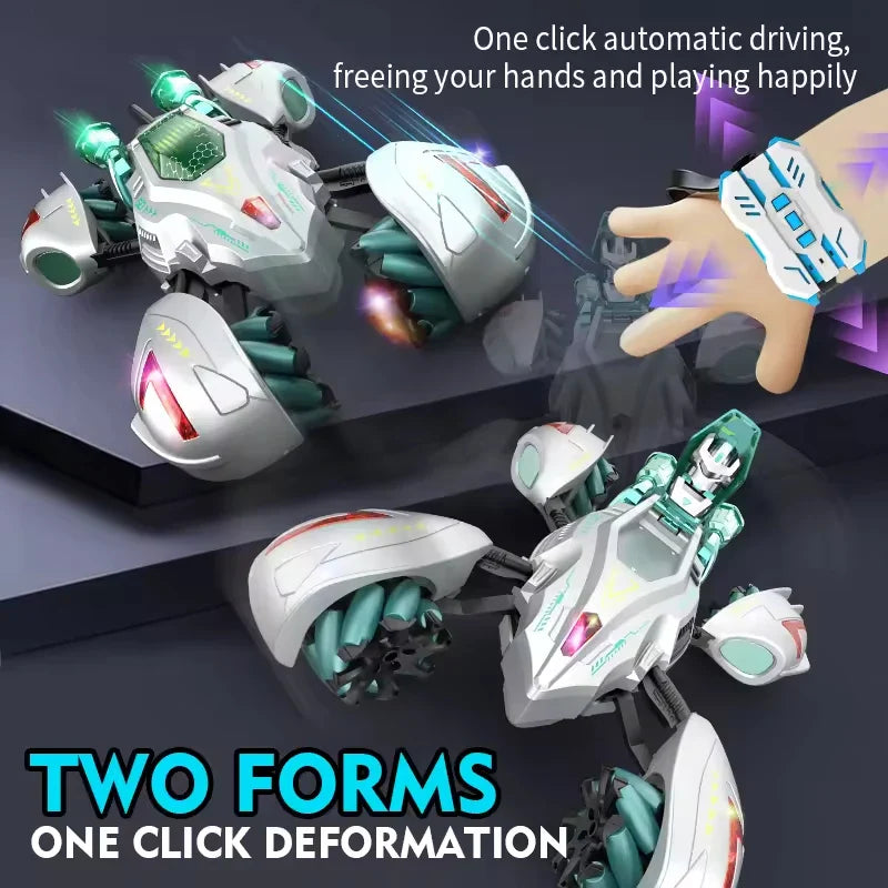 HKM-115475 Transforming RC Car with 360° Rotation, Lights & Music, All-Directional Drive, Ages 5 and Up