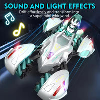 HKM-115475 Transforming RC Car with 360° Rotation, Lights & Music, All-Directional Drive, Ages 5 and Up