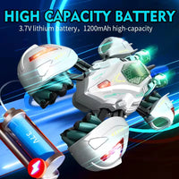 HKM-115475 Transforming RC Car with 360° Rotation, Lights & Music, All-Directional Drive, Ages 5 and Up