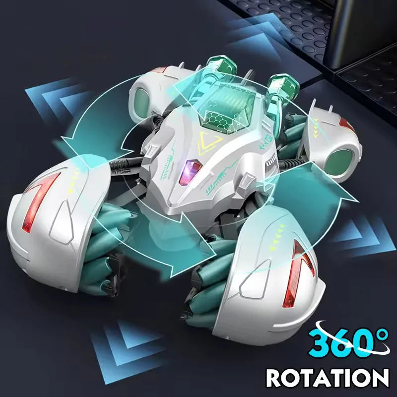 HKM-115475 Transforming RC Car with 360° Rotation, Lights & Music, All-Directional Drive, Ages 5 and Up