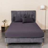 HKM-115539 Luxury White Pure Cotton Single Bed Sheet - 200cm x 230cm, Solid Color Design