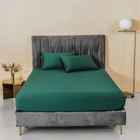 HKM-115539 Luxury White Pure Cotton Single Bed Sheet - 200cm x 230cm, Solid Color Design