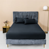 HKM-115539 Luxury White Pure Cotton Single Bed Sheet - 200cm x 230cm, Solid Color Design