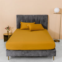 HKM-115539 Luxury White Pure Cotton Single Bed Sheet - 200cm x 230cm, Solid Color Design