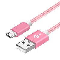 HKM-115603 Nylon Braided V8 Charging Cable for Apple and Android Devices - 0.25m to 3m Length Options